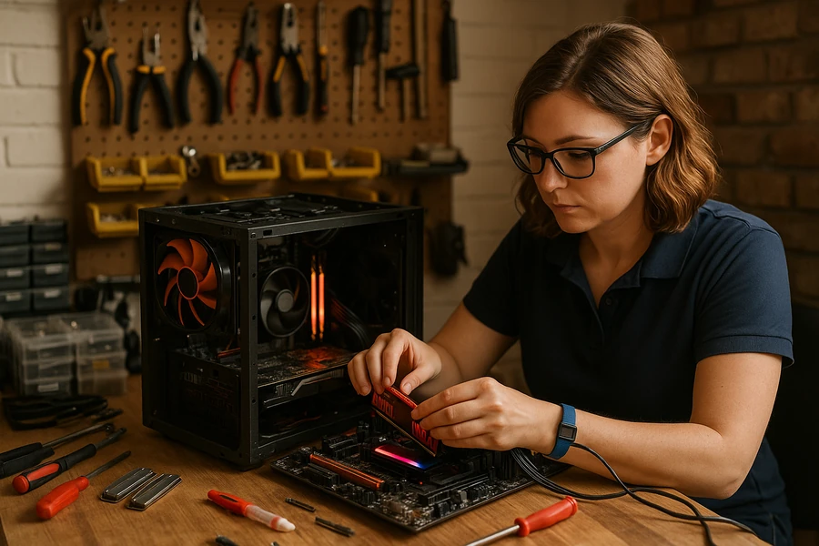 Réparation et mise à niveau PC en atelier